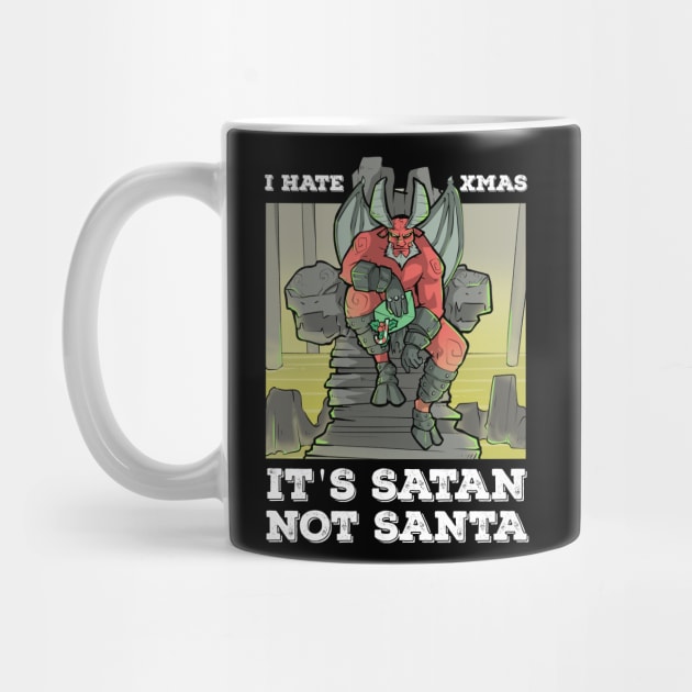 Satan Satanic Santa Claus Christmas Devil Gothic Occult Xmas by TellingTales